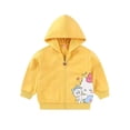 thumbnail image 2 of Hello Kitty niños primavera y otoño nueva chaqueta con capucha de algodón con estampado para niñas ropa de salida con cremallera de dibujos animados para bebés, 2 of 5