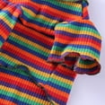 thumbnail image 4 of OutmaxHome Dog Costumes Four-Legged Clothes Turtleneck Color Stripes Shirt Soft Puppy Pajamas Spring Summer Pet Blouse, 4 of 7
