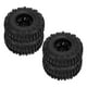 thumbnail image 5 of 4 unids RC delantero trasero neumáticos de goma y 6 radios llantas conjunto para ARRMA SENTON 1/10 RC piezas de actualización del coche negro, 5 of 8