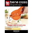 thumbnail image 5 of Bene Casa Orange Aluminum Lemon Squeezer Easy Squeeze No Pulp Citrus Press, 5 of 6