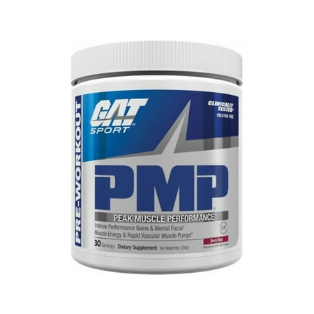 GAT PMP (Peak Muscle Performance) Pre Workout Powder Berry Blast, 30