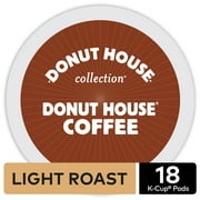 Donut House Collection Donut House K-Cup Coffee Pods, Light Roast, 18 Count For Keurig Brewers