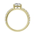 thumbnail image 2 of Unique Moments 2 ct Lab Grown Cushion Cut Diamond Engagement Solitaire Ring 10K Yellow Gold, 2 of 6