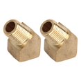 thumbnail image 1 of 2 Pcs 45o Street Elbow Fitting Solid Brass 8mm Inner Thread 45 Degree Air Fuel Gas Water Pipe Adapter Connector, 1 of 5
