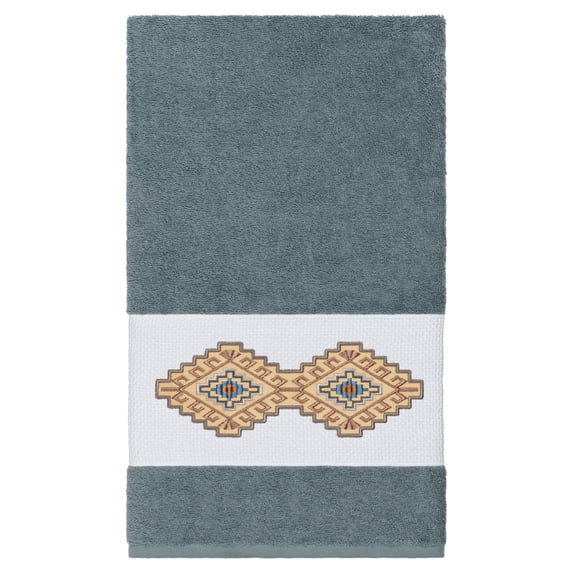 Linum Home Textiles Gianna Embellished Turkish Cotton Bath Towel