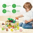thumbnail image 6 of KMTJT Montessori Wooden Toddler Toys for 1 2 3 Years Old Boys Girls, Shape Sorting Toys First Birthday Gifts for 1-2 Years, Wood Animal Farm Car Preschool Educational Fine Motor Skills Toy, 6 of 11