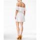 thumbnail image 2 of Vestido acampanado GUESS con ojales y hombros descubiertos para mujer blanco mediano, 2 of 2