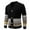 Black, variant on GBSYEWXS Pullover Sweater For Men Long Sleeve Jacquard Print Cardigan Warm Outwear V-Neck Sweaters Green