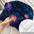 thumbnail image 4 of Queen Size Fitted Sheet Set - Jellyfish 3 Piece Bedding Sets 16" Deep Pocket Fitted Sheet with 2 Pillowcases, Blue Urple Orange Ocean Starry Sky Coastal Brushed Microfiber Hotel Luxury Bed Sheets, 4 of 9