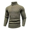 thumbnail image 3 of Awdenio Mens Sweaters Slim Fit Turtleneck Sweater Cable Knitted Pullover Sweaters, 3 of 3