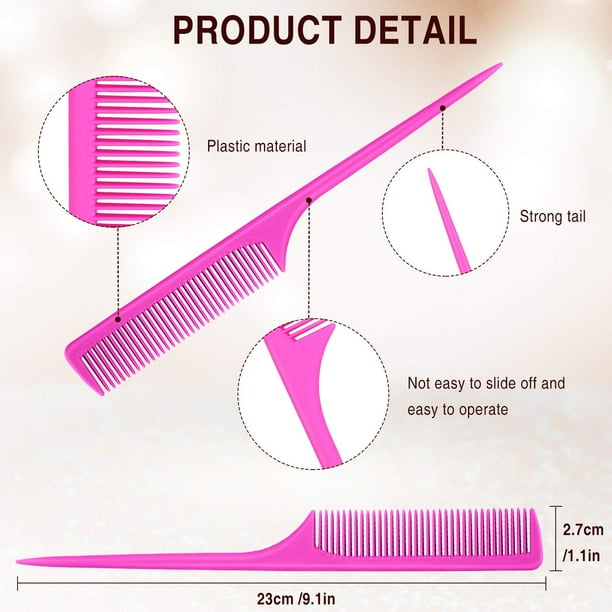 Pink rat tail comb shop