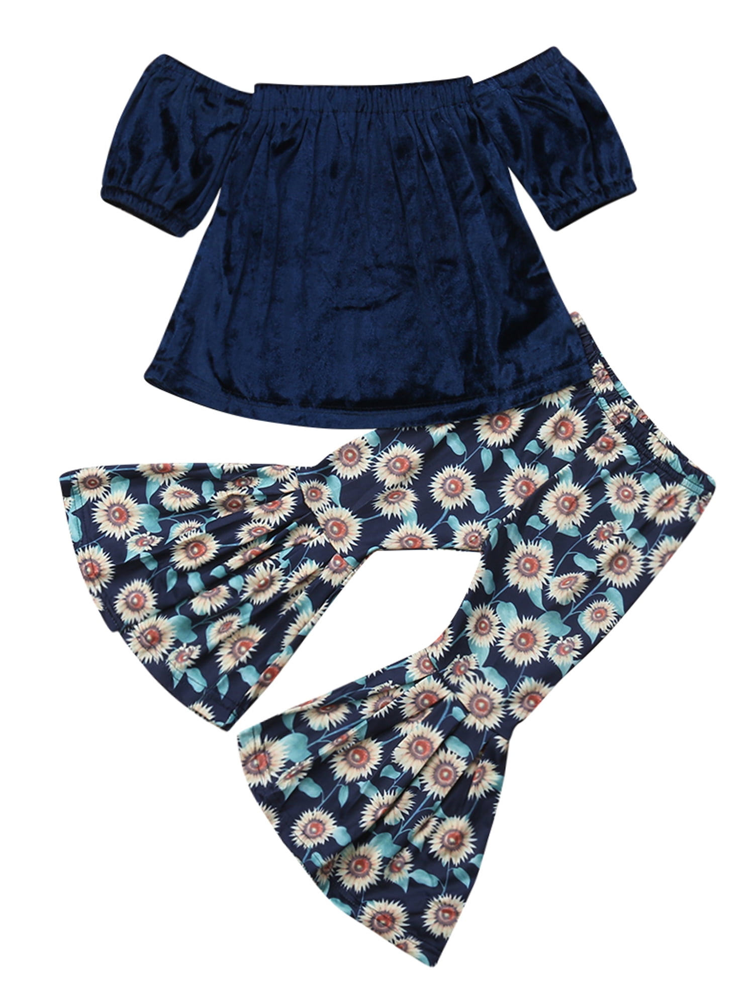 floral bell bottom pants