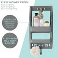 thumbnail image 3 of Bath Bliss Multi Hanging Option Plastic Shower Organizer, Gray, 3 of 10