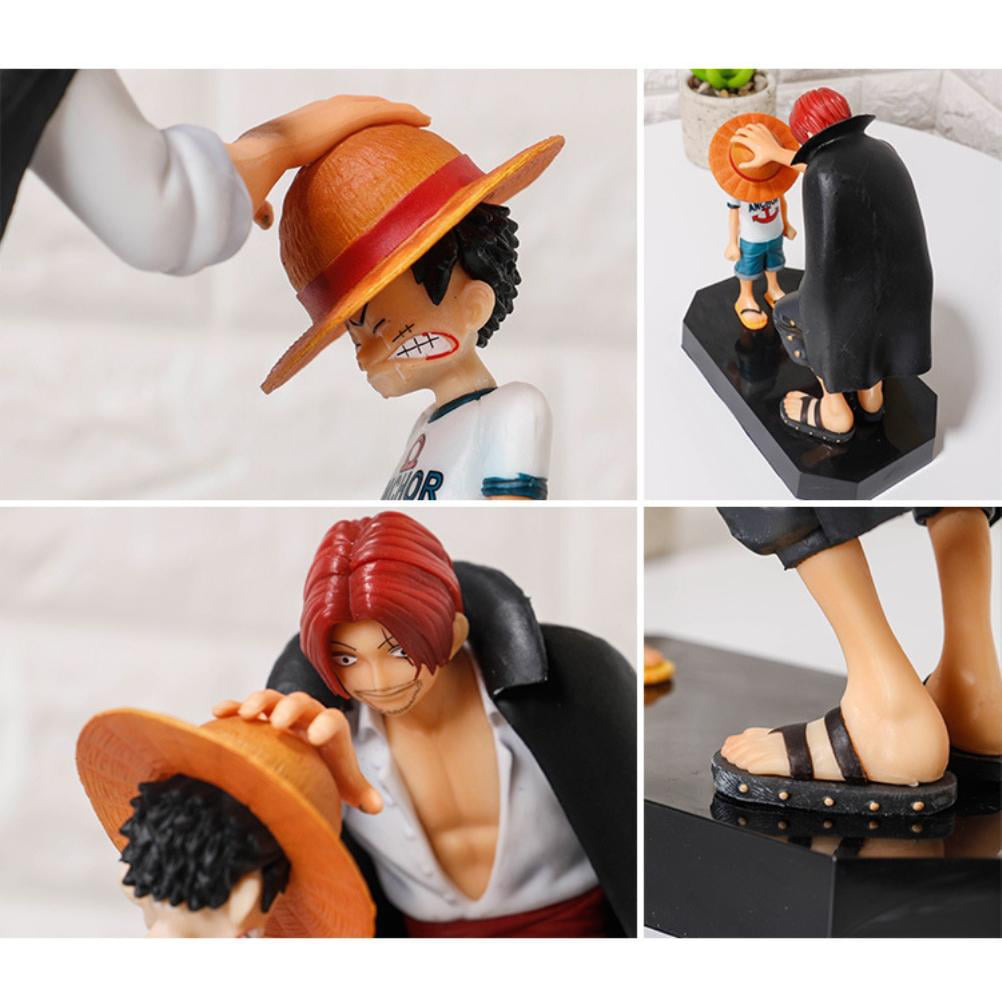 Anime One Piece Memories Red hair Shanks Straw Hat Luffy Figure  PVC Model  Toy