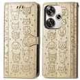 thumbnail image 4 of Funda Cartera FOXDOCK para Xiaomi POCO F6 , Flip PU con Relieve de Gatos y Perros, Tarjetero y Soporte, 4 of 6