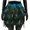 Lake Blue, variant on Festival Faux Feather Skirt Punk Gothic Style Hand-Stitched Design Stage Performance Punk Gothic Mini Short Skirt