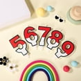 thumbnail image 4 of Birthday Candle, Cartoon Red and White Birthday Cake Candle Decorative Number Candle Cake Topper Candle Birthday Cake Decorations for Cartoon Birthday Party Supplies (Number 6), 4 of 7