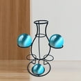 thumbnail image 2 of ZOUSSIQI Crystal Ball Seat Spheres Metal Holder Creative Saving Space Multipurpose Ball Display Stand Crystal Ball Base for Bookcase Home Centerpiece, D CA919-13575, 2 of 7