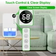 thumbnail image 2 of 1Pc 37.2OZ Indoor Portable Small Dehumidifier with Sleep Mode 1-24H Timer Touch Control for Home Bathroom Basement Closet RV Bedroom, 2 of 11