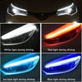 thumbnail image 2 of 2 Piezas/Lote LED DRL Coche Luz De Circulación Diurna Flexible Impermeable Tira Auto Faros Blancos Señal De Giro Luces De Flujo De Freno 12V huangjie unisex, 2 of 2
