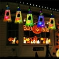 thumbnail image 5 of ZToonmas Halloween Decorations, Halloween Witch Hat Lights, Glow Ghost Face, Ghost Hanging Decor, Halloween Indoor Outdoor Decorations for Home, Garden, Yard, Tree, Party, 5 of 5