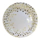 thumbnail image 4 of Platos de postre desechables con lunares dorados, platos de cumpleaños, juegos de servilletas con vajilla para ocasiones especiales para suministros de fiesta en blanco y dorado (145 piezas), 4 of 6