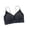 Black(Bra), variant on Wirefree Scalloped Bralette for Women Textured Knit V-Neck Lounge Bra, Lightly Padded Seamless Everyday Comfort Bra with Front Bow