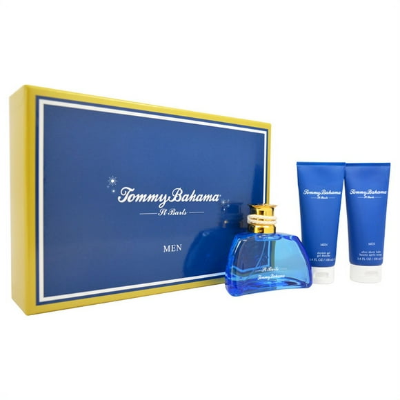 Tommy Bahama Set Sail St. Barts by Tommy Bahama for Men - 3 Pc Gift Set 3.4oz EDC Spray, 3.4oz After Shave Balm, 3.4oz Shower Gel