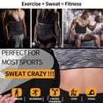 thumbnail image 6 of Women's Hot Sauna Workout Waist Trainer Corset Trimmer Belt Sweat Slimming Body Shaper, 6 of 6