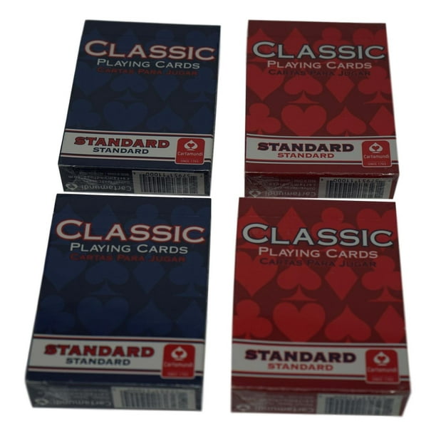 Cartamundi Classic Playing Cards 4 Pack Walmart Walmart