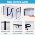 thumbnail image 4 of 2 Pack Moving Bags, Moving Supplies, Moving Boxes, College Packing Storage Boxes with Lids Alternative, Heavy Duty Totes, Extra Large, Sturdy Handles, 4 of 5