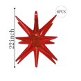 thumbnail image 2 of Globos de aluminio ZSYLYTKV Red Star de 14 puntas y 22 pulgadas, paquete de 6, 2 of 6