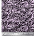 thumbnail image 1 of Soimoi Purple Georgette Viscose Fabric Leopard & Wild Animal Skin Printed Fabric 1 Yard 42 Inch Wide, 1 of 3