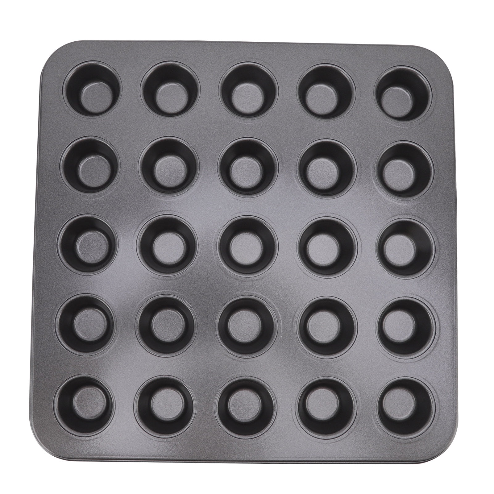 NOGIS Silicone Mini Muffin Pans Nonstick 24 Cup- Silicone Mini