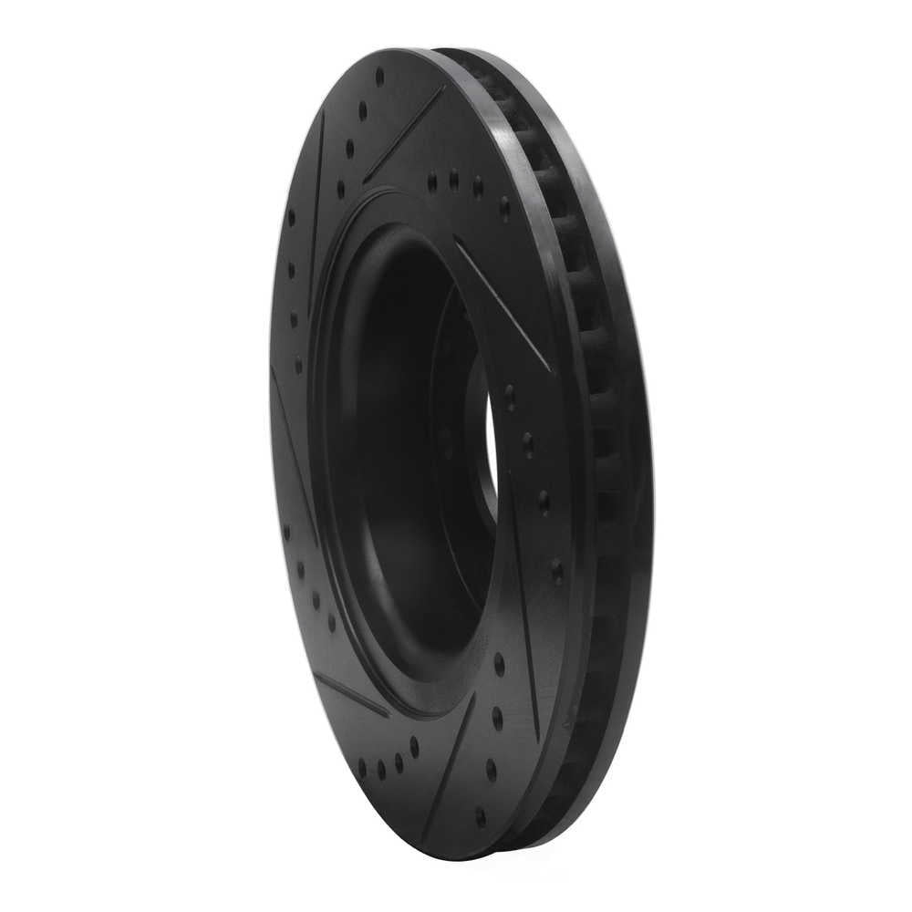 Dynamic Friction Company 633-48052R DFC Brake Rotor - Drilled And Slotted - Black