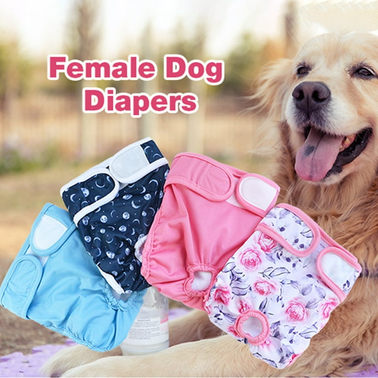 Washable Female Dog Diaper No Leak Reusable Diapers for Doggy