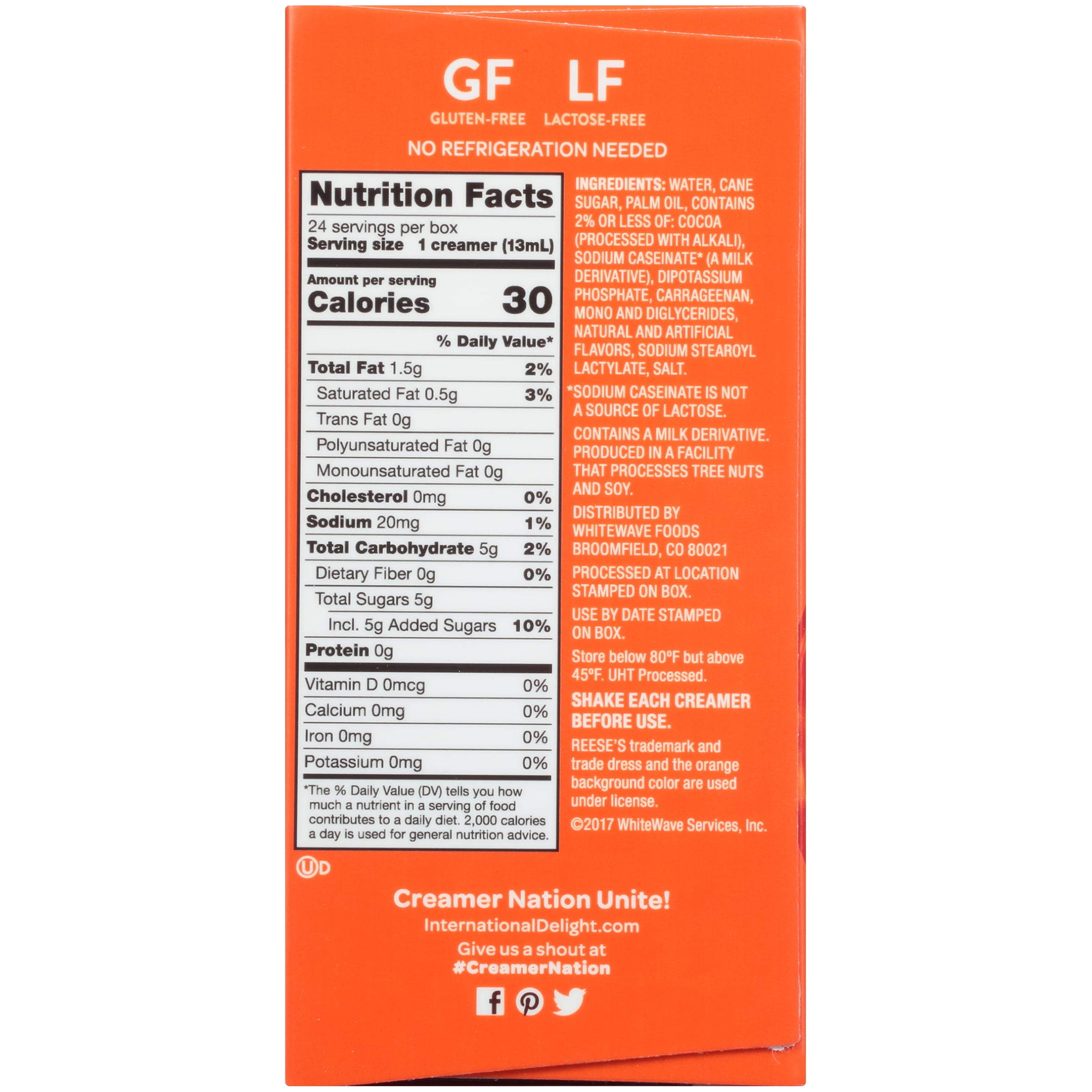International Delight Creamer Nutrition Facts Besto Blog