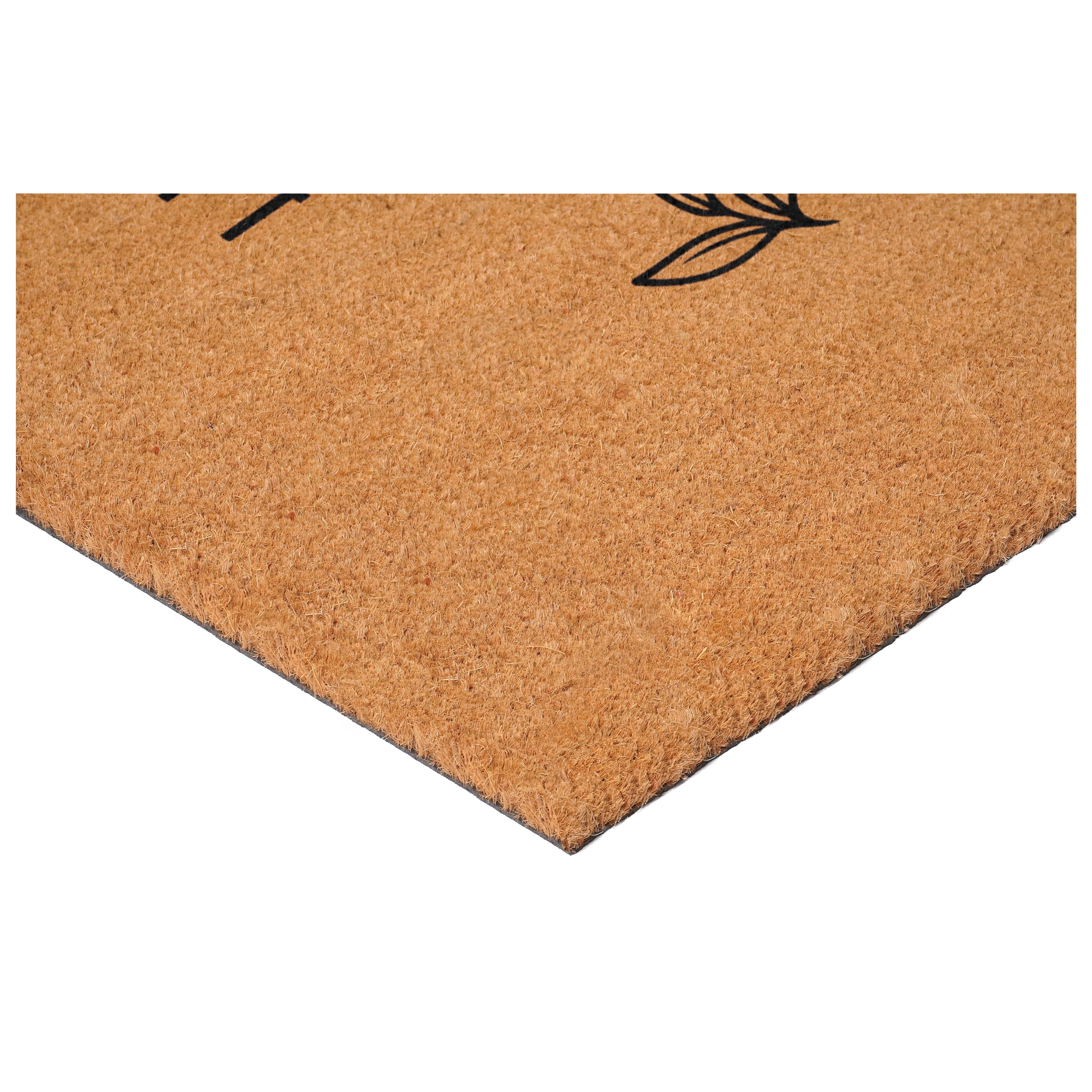 Matcha over Coffee Non Slip Vinyl Backing, Front Door Mat, Entryway Door Mat, 17"x29"