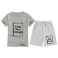 thumbnail image 3 of WOYY Boys Summer Casual Outfit Set Short Sleeve T Shirt and Shorts Tracksuit, 3 of 7