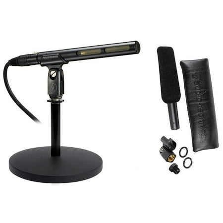 - Audio Technica AT875R Short Shotgun Condenser Microphone w/ Line+Mic Stand