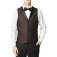 thumbnail image 5 of Adam Baker Men's Lot: 65609 3-Piece Slim Fit Tuxedo Set - Burgundy - 46L, 5 of 5