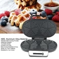 thumbnail image 3 of Electric Waffle Maker Machine, Waffle Maker Machine Double Sided Heating  for Kitchen US Plug 110V, 3 of 7