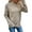 Khaki, variant on Vedolay Sweaters Womens Cropped Striped Sweaters Oversized Long Sleeve Crew Neck Crop Tops,Black L