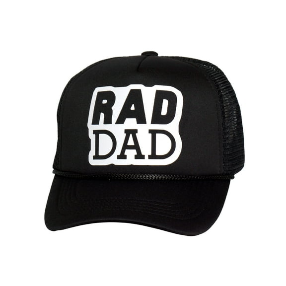Top Headwear Men's Rad Dad Trucker Hat - Snapback Cap Black