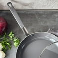 thumbnail image 4 of GreenPan x Bobby Flay Stainless Steel 12” Frying Pan Skillet with Glass Lid, Professional Grade Tri Ply, PFAS-Free Ceramic Nonstick, Induction Suitable, Dishwasher & Oven Safe, Stay Cool Handle, 4 of 9