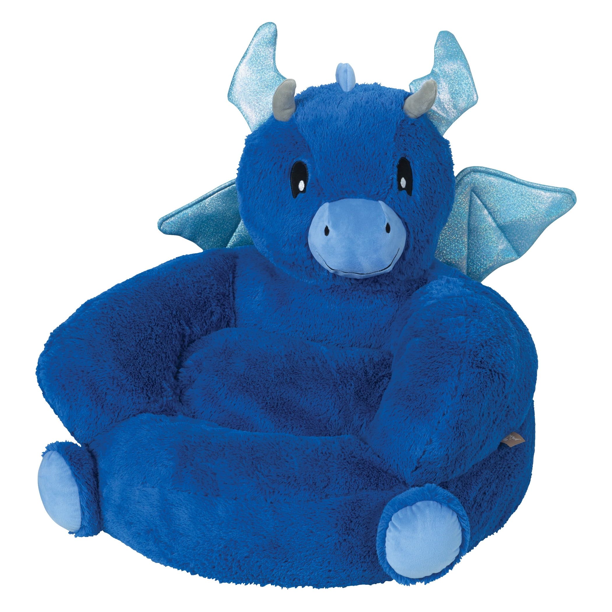 Children's Plush Dragon Character Chair