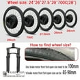 thumbnail image 6 of 36V 350W Electric Bicycle Conversion Kit with 7.2 Ah Battery 26'' Front Wheel (All in One ), 6 of 14