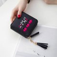 thumbnail image 1 of Juego de calamar, monedero para mujeres, caja de tarjeta portátil para estudiantes, bolsa de almacenamiento con cremallera de PU Afortunado Sencillez, 1 of 1