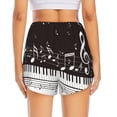 thumbnail image 2 of Lsque Piano Keys With Musical Notes Printed Women's Running Shorts with Liner Pockets,Elastic Quick Dry Workout Athletic Gym Yoga Shorts,Womens High Waist Shorts-Medium, 2 of 9