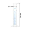 thumbnail image 2 of Uxcell 25ml 2-Sided Metric Marking Plastic Graduated Cylinder 12 Pack, 2 of 5